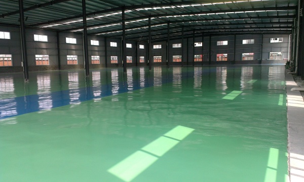 广汉欧甲门业环氧地坪施工案例